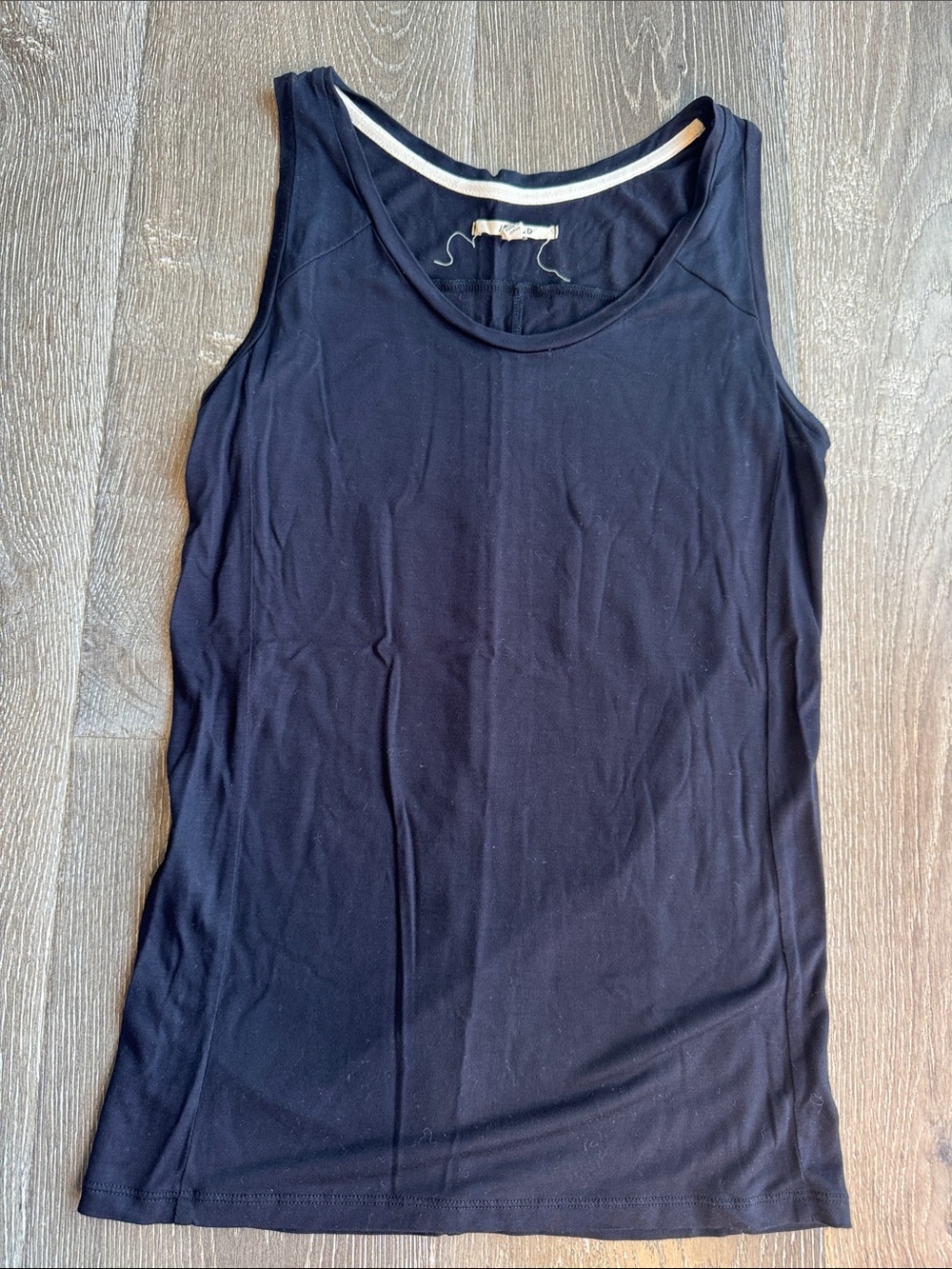 J Brand Navy Scoop Neck Tank AZ0711